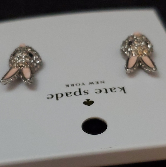 NWT Kate Spade Make Magic Bunny Stud Earrings - Picture 4 of 7